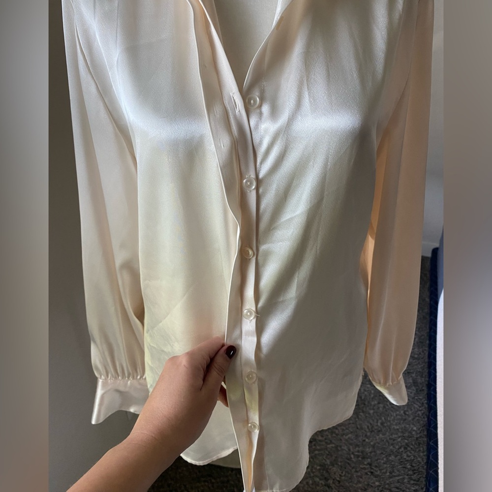 Karen Scott Champagne Blouse - Picture 5 of 9